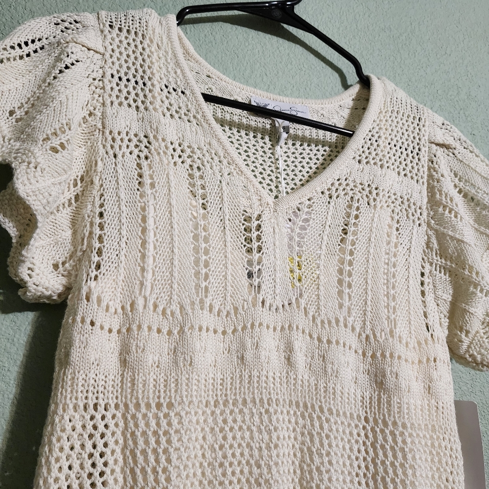 Cream Crochet Maxi Dress - Picture 5 of 8